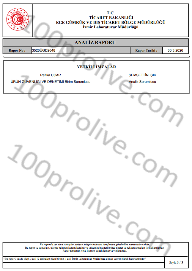 Laborbericht 100prOlive Seite 3